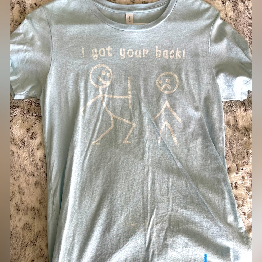 Funny Stickman T-shirt- Size: L Juniors